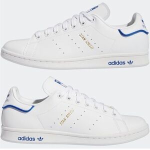 Adidas Stan smith - white and royal blue - NWT